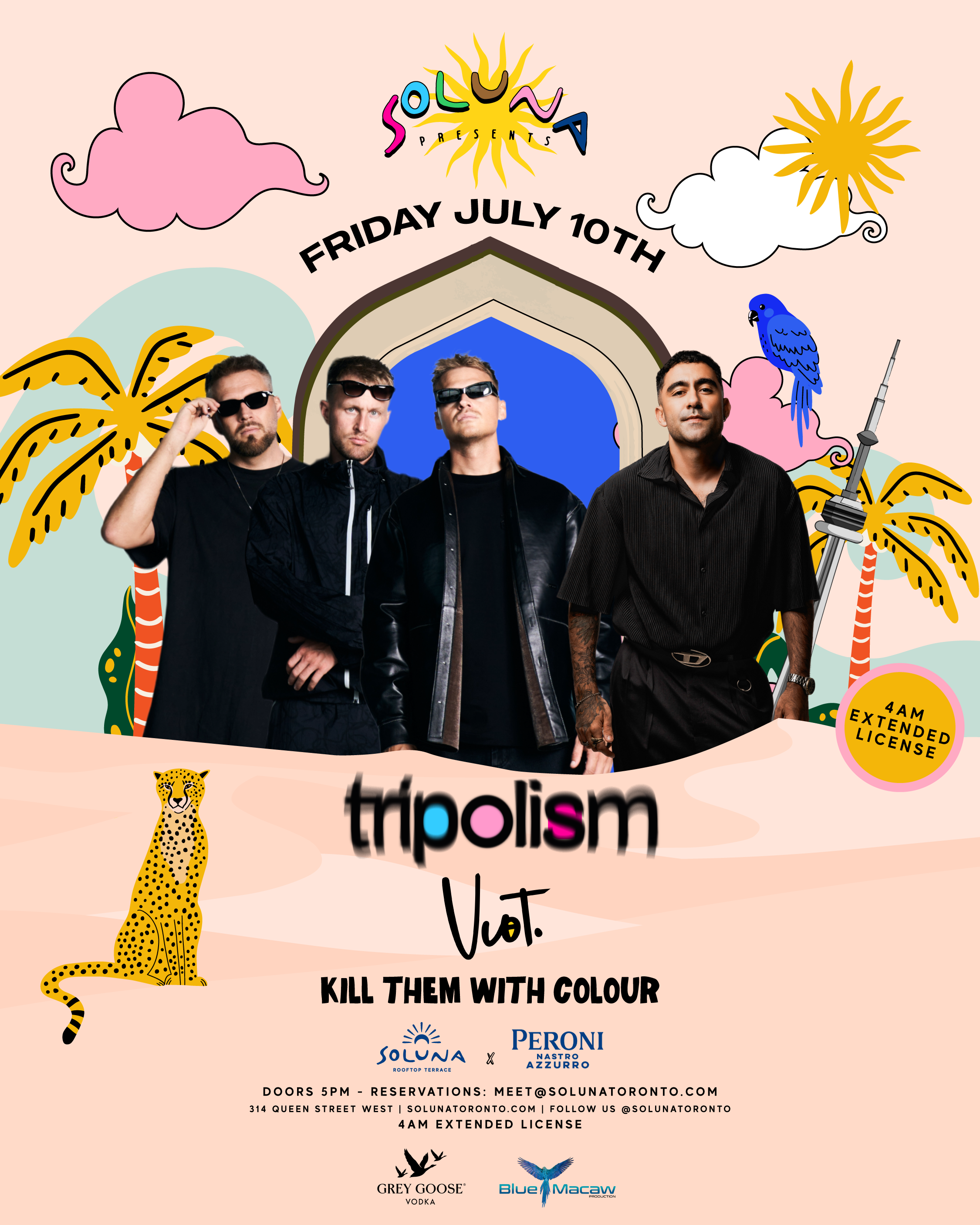 Tripolism and Viot at Soluna flyer